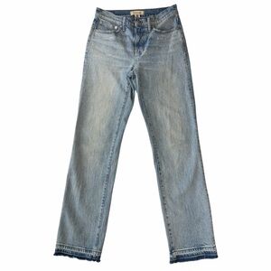 Madewell Light Blue Mod Rise 90’s Straight Leg Jeans size 25